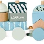 Hape Παιχνίδι Στοίβαξης Fantasia Blocks Train από Ξύλο για 12+ Μηνών