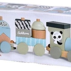 Hape Παιχνίδι Στοίβαξης Fantasia Blocks Train από Ξύλο για 12+ Μηνών