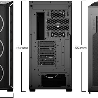 Be Quiet Shadow Base 800 FX Gaming Midi Tower Κουτί Υπολογιστή με Πλαϊνό Παράθυρο και RGB Φωτισμό Μαύρο