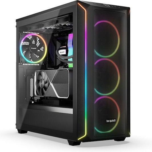 Be Quiet Shadow Base 800 FX Gaming Midi Tower Κουτί Υπολογιστή με Πλαϊνό Παράθυρο και RGB Φωτισμό Μαύρο