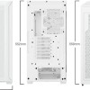 Be Quiet Shadow Base 800 FX Gaming Midi Tower Κουτί Υπολογιστή με Πλαϊνό Παράθυρο και RGB Φωτισμό Λευκό