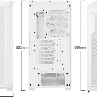 Be Quiet Shadow Base 800 FX Gaming Midi Tower Κουτί Υπολογιστή με Πλαϊνό Παράθυρο και RGB Φωτισμό Λευκό