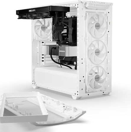 Be Quiet Shadow Base 800 FX Gaming Midi Tower Κουτί Υπολογιστή με Πλαϊνό Παράθυρο και RGB Φωτισμό Λευκό