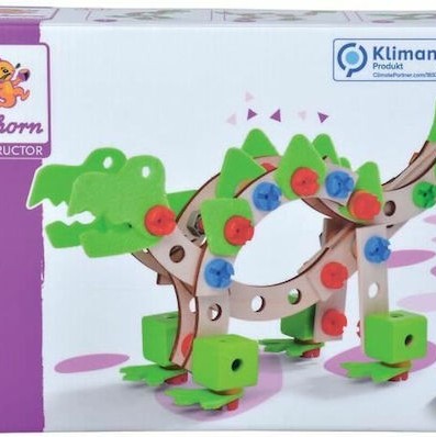 Eichhorn Παιχνίδι Κατασκευών Ξύλινo Dinosaur για Παιδιά 4+ Ετών