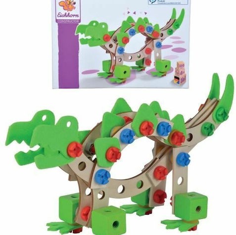 Eichhorn Παιχνίδι Κατασκευών Ξύλινo Dinosaur για Παιδιά 4+ Ετών