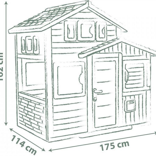 Smoby Παιδικό Σπιτάκι Κήπου 175x114x162εκ.