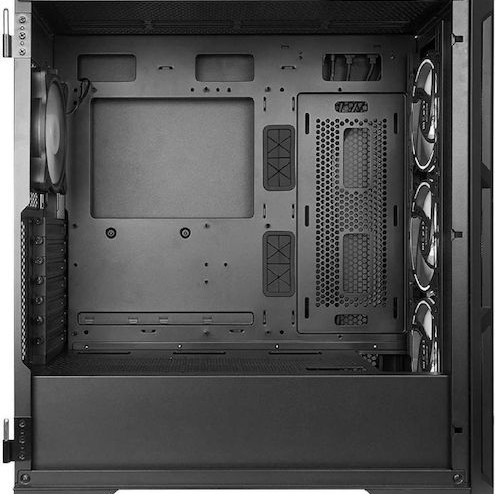 Chieftec APEX Gaming Midi Tower Κουτί Υπολογιστή με Πλαϊνό Παράθυρο και RGB Φωτισμό Μαύρο