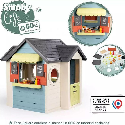 Smoby Παιδικό Σπιτάκι Κήπου Chef House 124x132x135εκ.