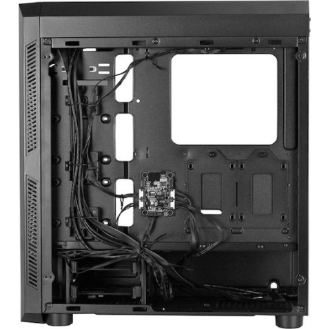 Chieftec Scorpion II Midi Tower Κουτί Υπολογιστή με Πλαϊνό Παράθυρο και RGB Φωτισμό Μαύρο