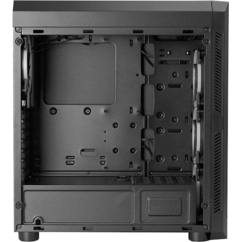 Chieftec Scorpion II Midi Tower Κουτί Υπολογιστή με Πλαϊνό Παράθυρο και RGB Φωτισμό Μαύρο