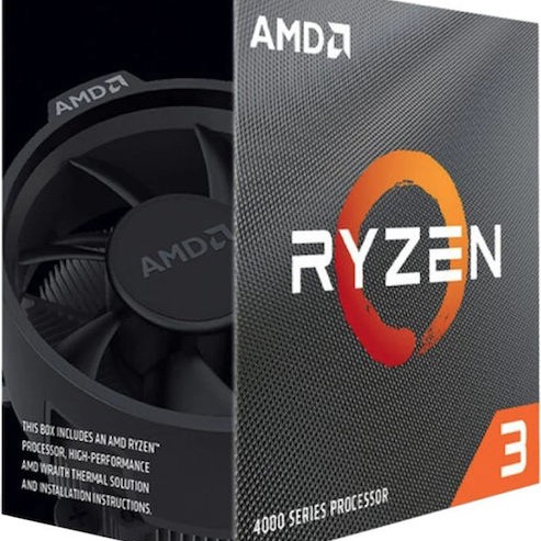 AMD Ryzen 3 4100 3.8GHz Επεξεργαστής 4 Πυρήνων για Socket AM4 σε Κουτί με Ψύκτρα