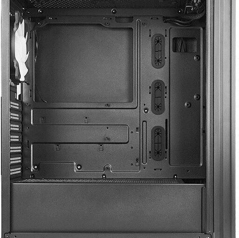 Chieftec Hunter 2 Gaming Midi Tower Κουτί Υπολογιστή με Πλαϊνό Παράθυρο και RGB Φωτισμό Μαύρο