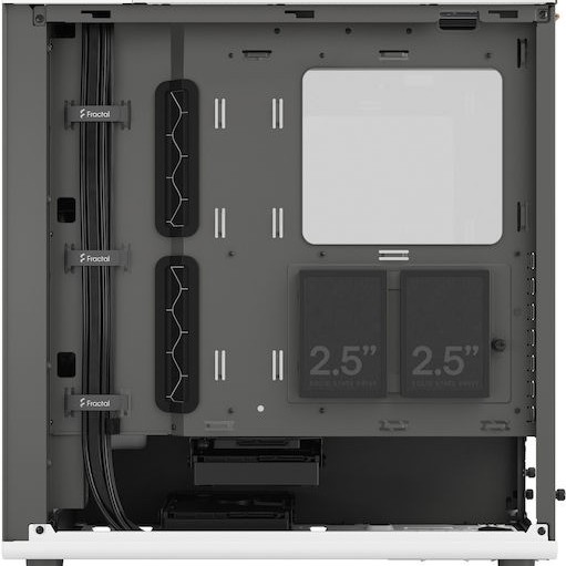 Fractal Design North Gaming Midi Tower Κουτί Υπολογιστή με Πλαϊνό Παράθυρο Chalk White TGC