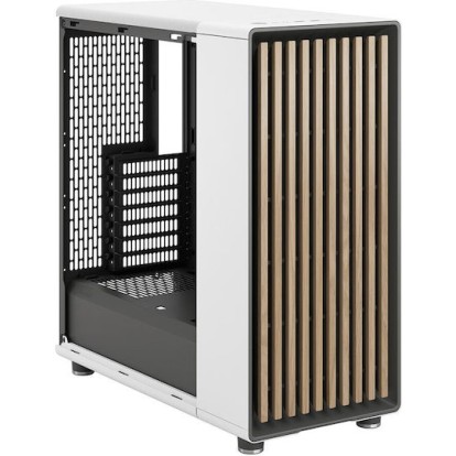Fractal Design North Gaming Midi Tower Κουτί Υπολογιστή με Πλαϊνό Παράθυρο Chalk White TGC