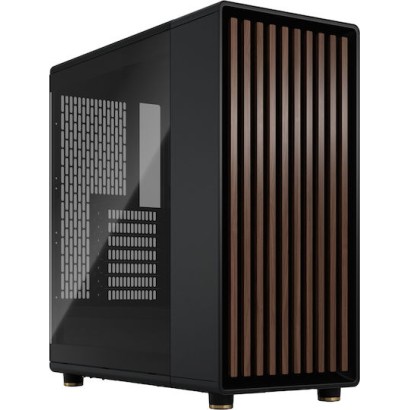 Fractal Design North Gaming Midi Tower Κουτί Υπολογιστή με Πλαϊνό Παράθυρο Charcoal Black TGD