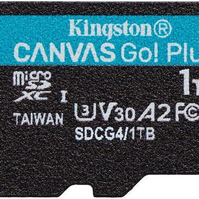 Kingston Canvas Go Plus microSDXC 1.0TB Class 10 U3 V30 A2 με αντάπτορα