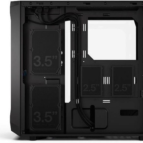 Fractal Design Focus 2 Gaming Midi Tower Κουτί Υπολογιστή με Πλαϊνό Παράθυρο RGB Black