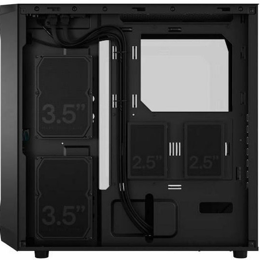 Fractal Design Focus 2 Gaming Midi Tower Κουτί Υπολογιστή με Πλαϊνό Παράθυρο RGB Black