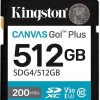 Kingston Canvas Go Plus SDXC 512GB Class 10 U3 V30 UHS-I με αντάπτορα
