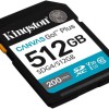 Kingston Canvas Go Plus SDXC 512GB Class 10 U3 V30 UHS-I με αντάπτορα