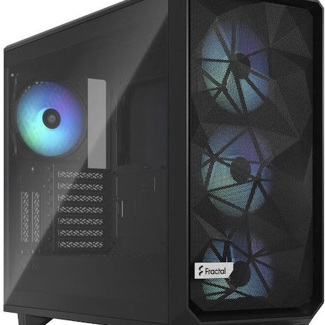 Fractal Design Meshify 2 Lite Midi Tower Κουτί Υπολογιστή με Πλαϊνό Παράθυρο RGB Black TG Light Tint