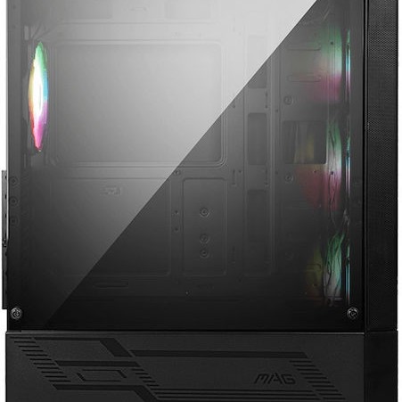 MSI MAG Forge 112R Gaming Midi Tower Κουτί Υπολογιστή με Πλαϊνό Παράθυρο και RGB Φωτισμό Μαύρο