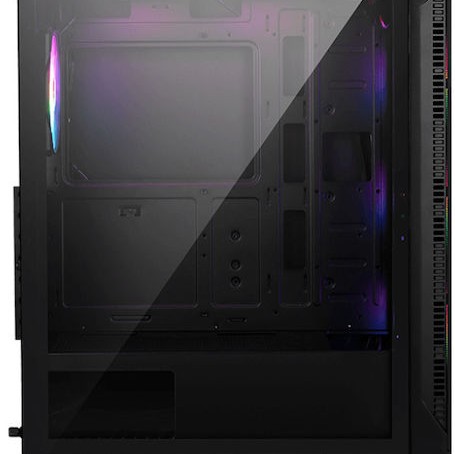 MSI MAG Forge 120A Airflow Gaming Midi Tower Κουτί Υπολογιστή με Πλαϊνό Παράθυρο και RGB Φωτισμό Μαύρο