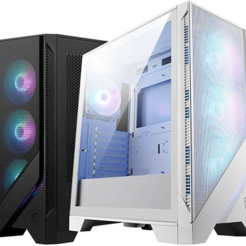 MSI Mag Forge 320R Airflow Gaming Midi Tower Κουτί Υπολογιστή με Πλαϊνό Παράθυρο Λευκό