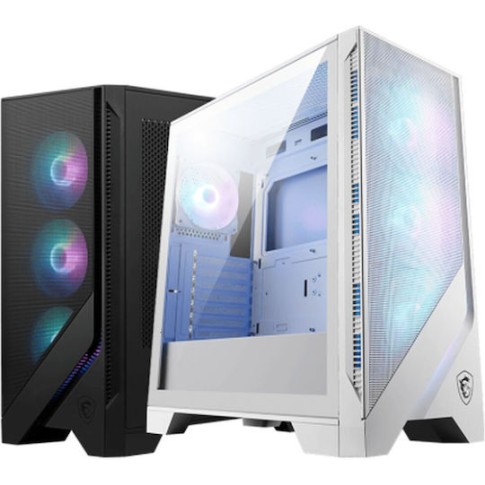 MSI Mag Forge 320R Airflow Gaming Midi Tower Κουτί Υπολογιστή με Πλαϊνό Παράθυρο Λευκό
