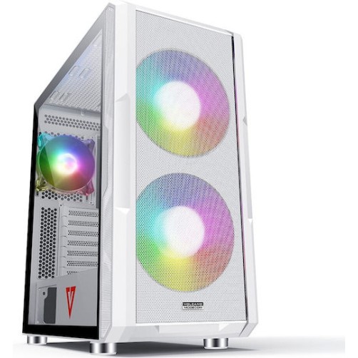 MSI Mag Forge 320R Airflow Gaming Midi Tower Κουτί Υπολογιστή με Πλαϊνό Παράθυρο Λευκό