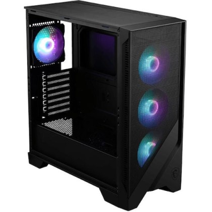 MSI Mag Forge 320R Airflow Gaming Midi Tower Κουτί Υπολογιστή με Πλαϊνό Παράθυρο Μαύρο