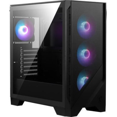 MSI Mag Forge 320R Airflow Gaming Midi Tower Κουτί Υπολογιστή με Πλαϊνό Παράθυρο Μαύρο