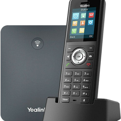 Yealink W79P Ασύρματο Τηλέφωνο IP 10 γραμμών Μαύρο
