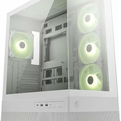 MSI MAG PANO 110R PZ Gaming Midi Tower Κουτί Υπολογιστή με Πλαϊνό Παράθυρο και ARGB Φωτισμό Λευκό