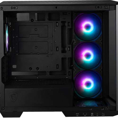 MSI MAG Pano M100R Gaming Micro Tower Κουτί Υπολογιστή με Πλαϊνό Παράθυρο Μαύρο