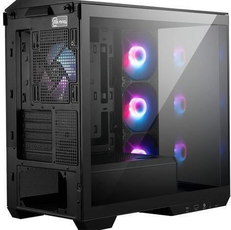 MSI MAG Pano M100R Gaming Micro Tower Κουτί Υπολογιστή με Πλαϊνό Παράθυρο Μαύρο