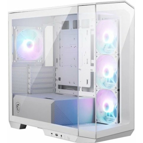 MSI MAG Pano M100R Gaming Micro Tower Κουτί Υπολογιστή με Πλαϊνό Παράθυρο Λευκό