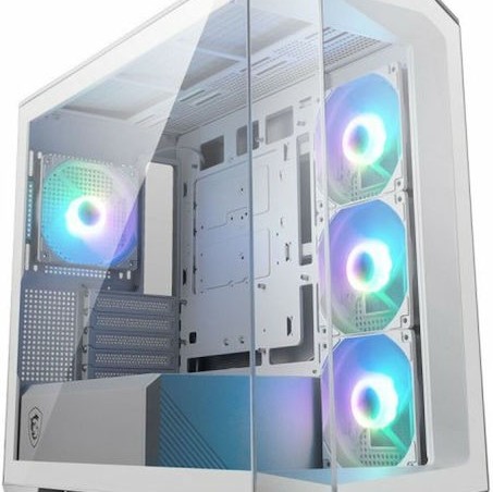 MSI MAG Pano M100R Gaming Micro Tower Κουτί Υπολογιστή με Πλαϊνό Παράθυρο Λευκό