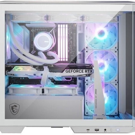 MSI MAG Pano M100R Gaming Micro Tower Κουτί Υπολογιστή με Πλαϊνό Παράθυρο Λευκό