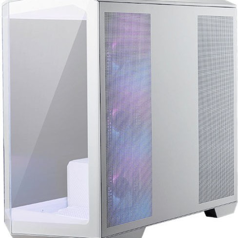 MSI MAG Pano M100R Gaming Micro Tower Κουτί Υπολογιστή με Πλαϊνό Παράθυρο Λευκό