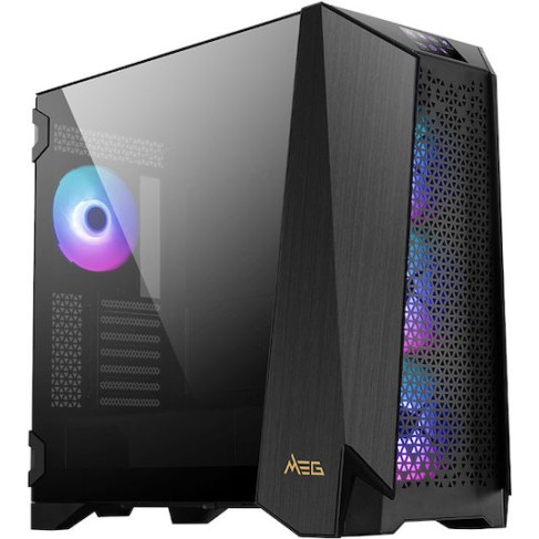 MSI Meg Prospect 700R Gaming Midi Tower Κουτί Υπολογιστή με RGB Φωτισμό Μαύρο