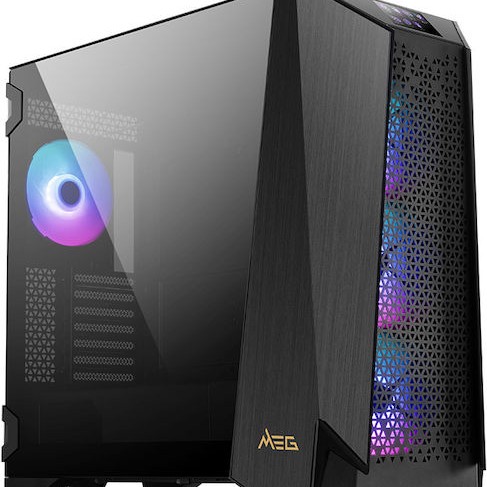 MSI Meg Prospect 700R Gaming Midi Tower Κουτί Υπολογιστή με RGB Φωτισμό Μαύρο