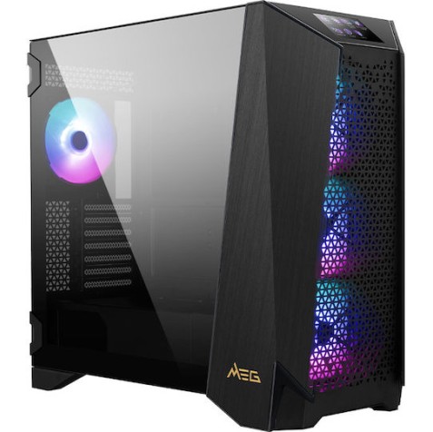 MSI Meg Prospect 700R Gaming Midi Tower Κουτί Υπολογιστή με RGB Φωτισμό Μαύρο