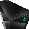 MSI Mpg Gungnir 100 Gaming Midi Tower Κουτί Υπολογιστή με Πλαϊνό Παράθυρο και RGB Φωτισμό Μαύρο