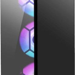 MSI MPG Gungnir 110R Gaming Midi Tower Κουτί Υπολογιστή με Πλαϊνό Παράθυρο και RGB Φωτισμό Μαύρο