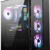 MSI MPG Gungnir 110R Gaming Midi Tower Κουτί Υπολογιστή με Πλαϊνό Παράθυρο και RGB Φωτισμό Μαύρο