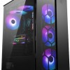 MSI MPG Gungnir 110R Gaming Midi Tower Κουτί Υπολογιστή με Πλαϊνό Παράθυρο και RGB Φωτισμό Μαύρο