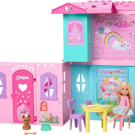 Mattel Barbie Cheslea Folding House Πλαστικό Κουκλόσπιτο