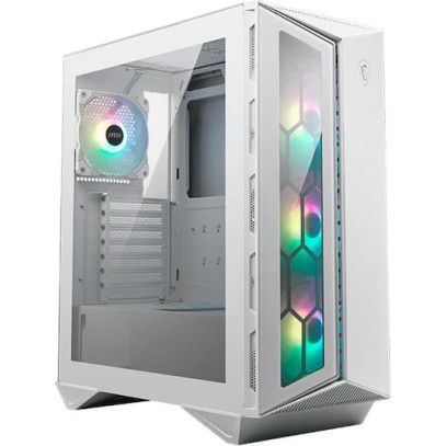 MSI MPG Gungnir 110R Gaming Midi Tower Κουτί Υπολογιστή με Πλαϊνό Παράθυρο και RGB Φωτισμό White