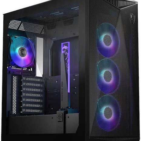 MSI MPG GUNGNIR 300R AIRFLOW Midi Tower Κουτί Υπολογιστή με Πλαϊνό Παράθυρο και RGB Φωτισμό Μαύρο